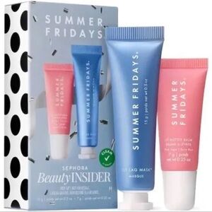 Summer Fridays | Lip Butter Balm + Jet Lag Mask - Travel Set